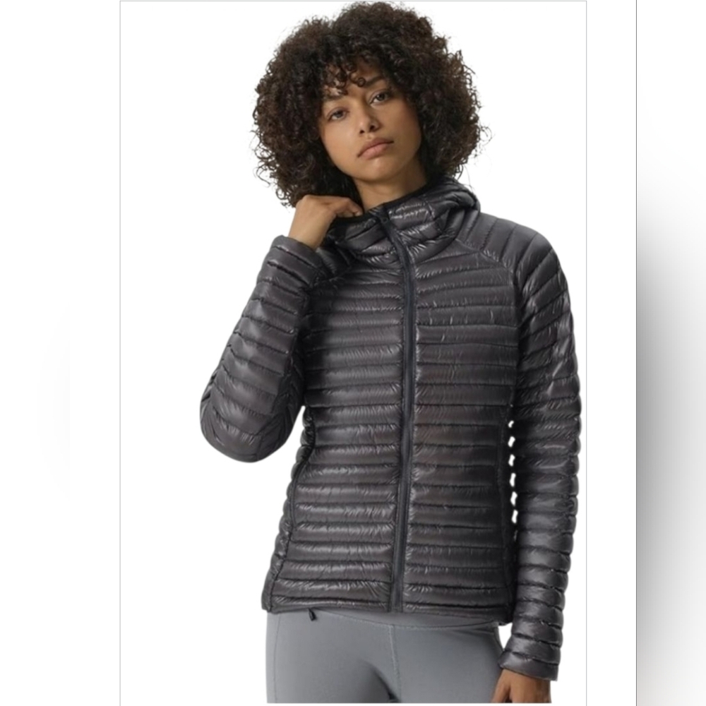 NWT Fitouch Aurora Lite Packable Goose Down Jacket Puffer Coat L With HOOD 😀